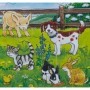 Puzzle tip rama animale pe pajiste 15 piese